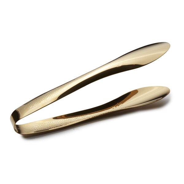 Bon Chef Ez Use Serving Tongs Hammer Finish 14" - Gold 9468HFG - main